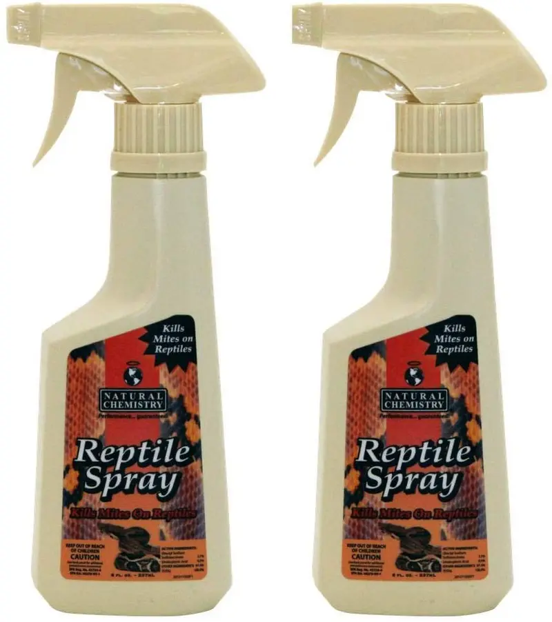 2) Natural Química 11035 Reptile Lizard Spray antiácaros parásito Socorro – 8 oz cada uno