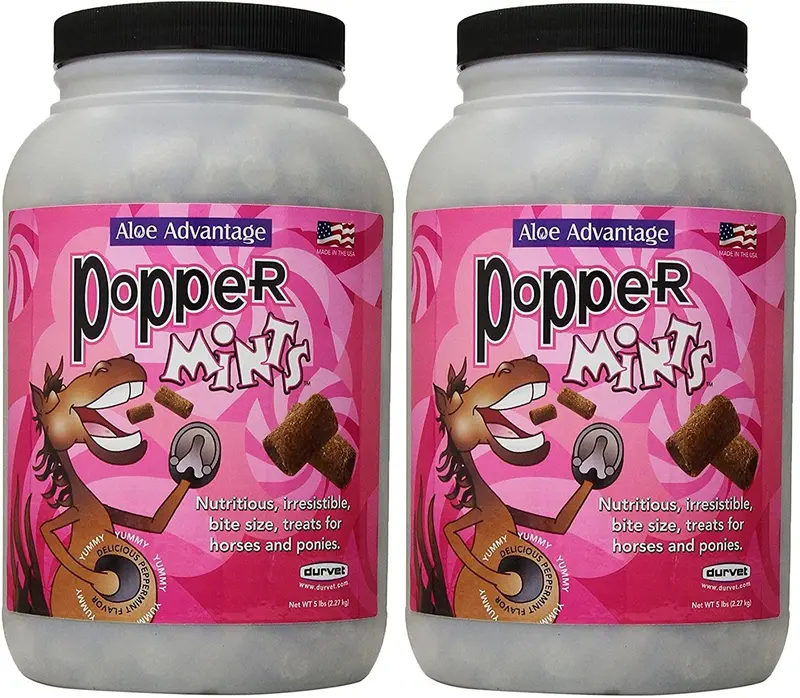 (2 unidades) Aloe ventaja poppermints caballo Treats 5 lb