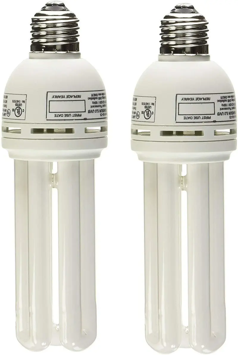(2 unidades) Zoo Med 24975 aviar Sol 5.0 UVB lámpara fluorescente compacta, 26 W