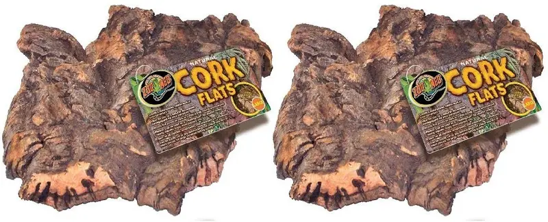 (2 unidades) Zoo Med corteza de corcho natural, plano, grande