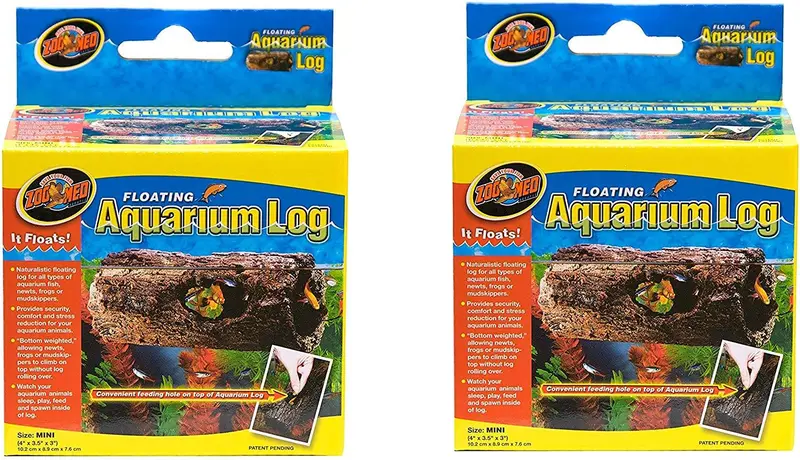 (2 unidades) Zoo Med flotante acuario de troncos, Mini