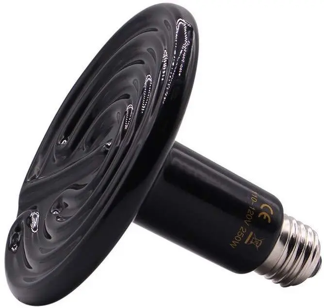 250 W Reptil Lámpara de calor infrarrojo lámpara de aparatos calentador emisor de cerámica