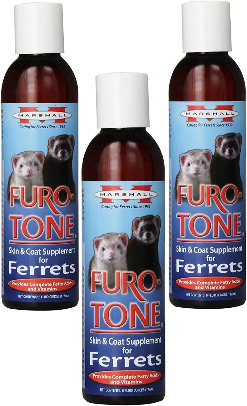 (3 Pack) Marshall Furo tono Suplemento vitamínico para los hurones, 6-Ounce cada