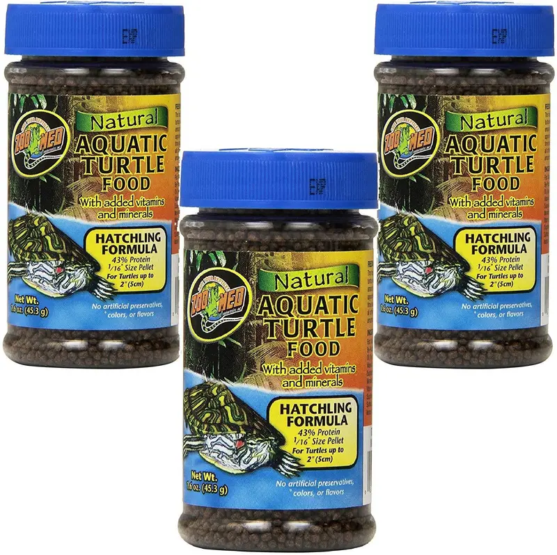 (3 Pack) Natural Aquatic tortuga Alimentos – hatchling Fórmula