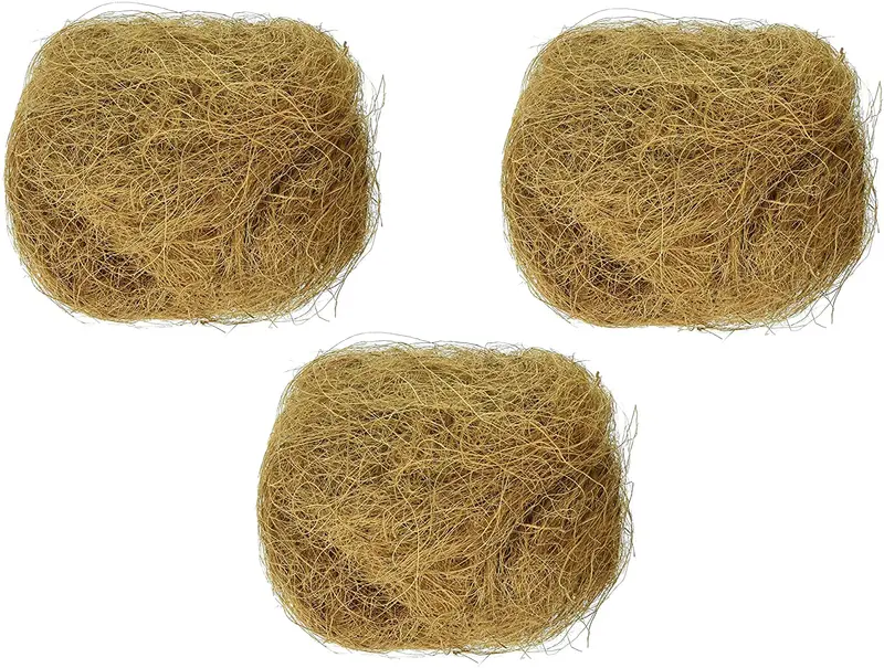 (3 Pack) prevue Pet Productos Fibra de Coco natural esterilizadas para rodar de pájaro