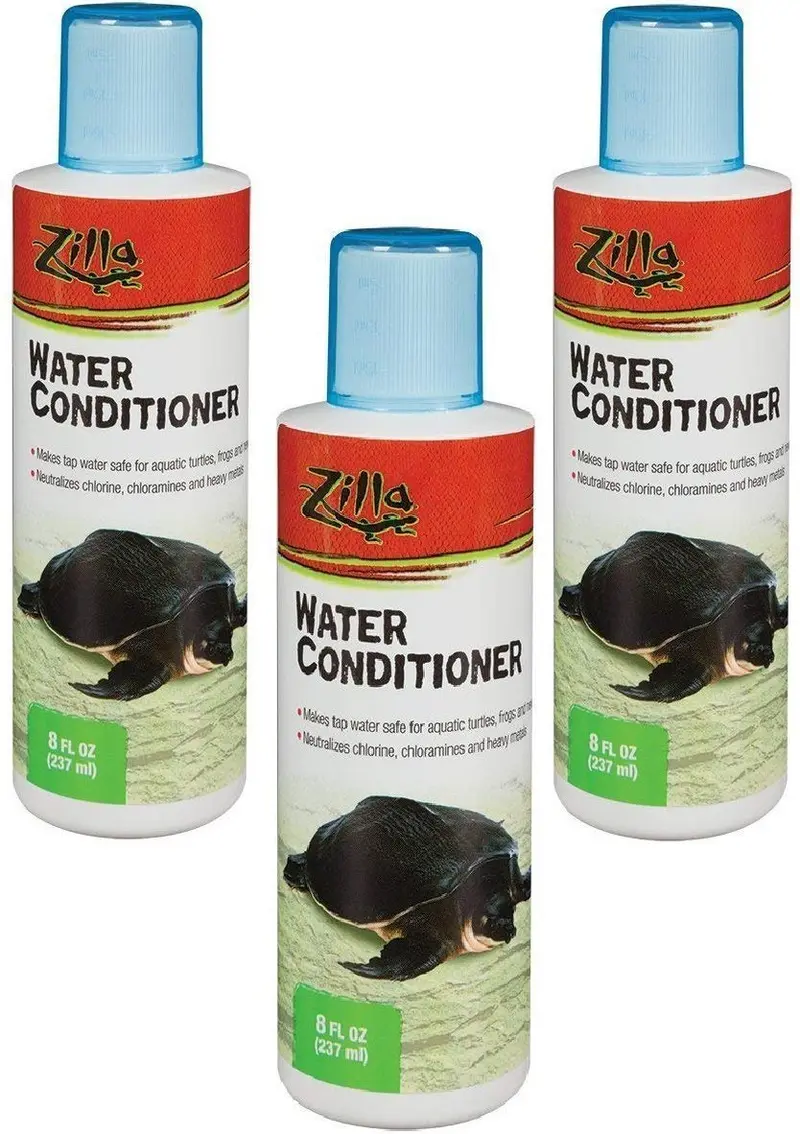 (3 Pack) Zilla terrario Reptil Acuático Agua acondicionado, 8 onzas cada
