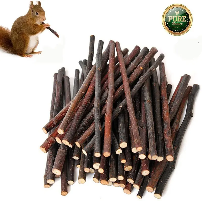 500 G (17.6oz) orgánico Apple de incienso madera ramas de árboles mascota aperitivos Masticar Juguetes rama para conejillos de Indias Chinchilla Ardilla para conejos, Hámsters animales pequeños