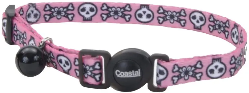 6701 3/8" Cat Seguridad Collar 12" skulz Rosa