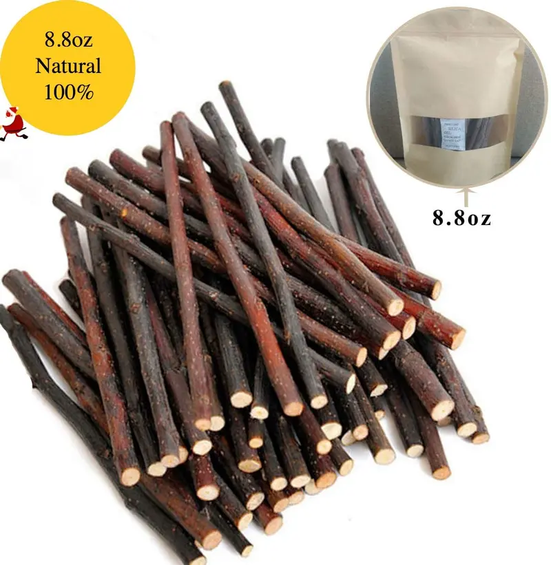 8.82 oz y 17.64 oz Natural Manzana Palitos Pequeños Animales Molar Wood Treats Juguetes Chinchilla Guinea Pig Hámster Conejo Gerbil Loro Conejo Conejo y Animales Pequeños Juguetes Masticables Juguetes