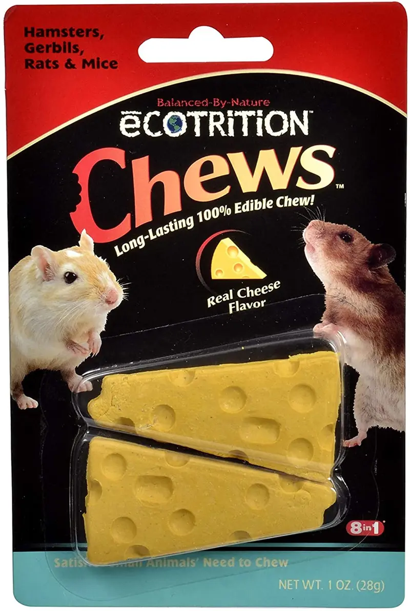 8 en 1 Pet Products Seop84002 Ecotrition Masticar queso de animales pequeños, 1 onzas