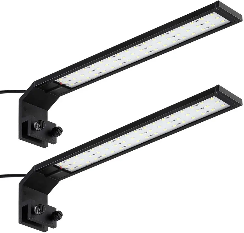 9 W acuario luz LED, 656.2 yard Ultra brillante luz tanque de peces, IP67 impermeable Clasificación, para plantas de acuario de agua dulce, interior de agua Jardín, 2 unidades