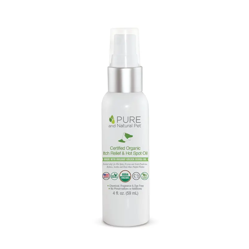 Aceite Orgánico p/Eczemas y Piodermas Caninas 59 ml - Organic Hot Spot Oil de Pura Naturals®