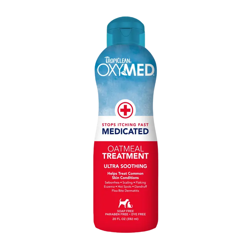 Acondicionador Tropiclean OxyMed de Avena para Perros y Gatos
