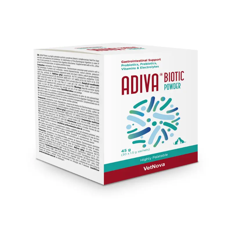 Adiva Biotic Powder (30 sobres x 1,5 g) – VetNova