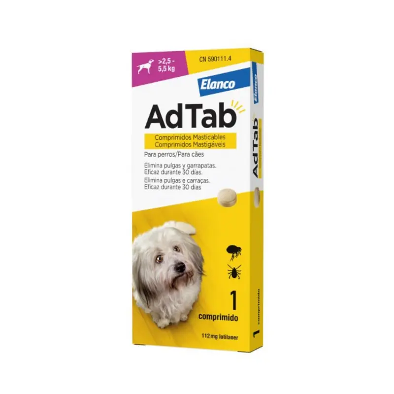 AdTab Antiparasitario Comprimidos Masticables para Perros sin prescripción veterinaria