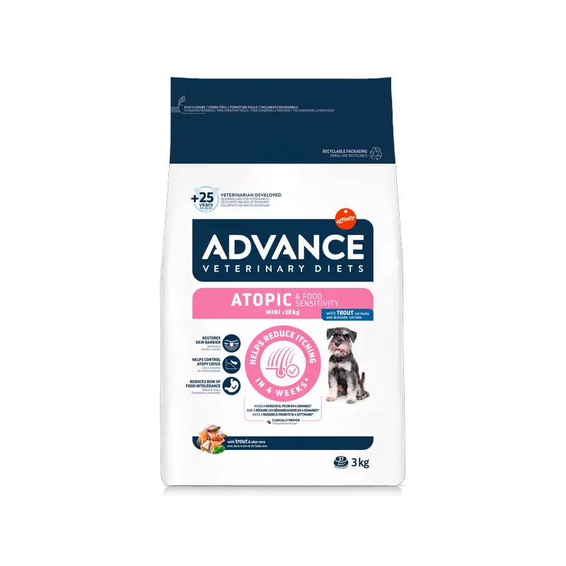 Advance Atopic Mini con trucha pienso para perros