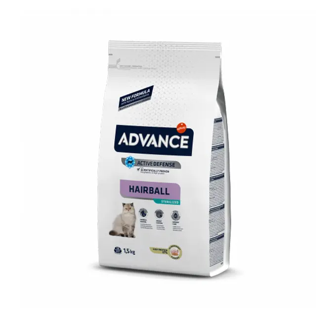 Advance Gatos Esterilizados Bola de Pelos x 1.5 Kg