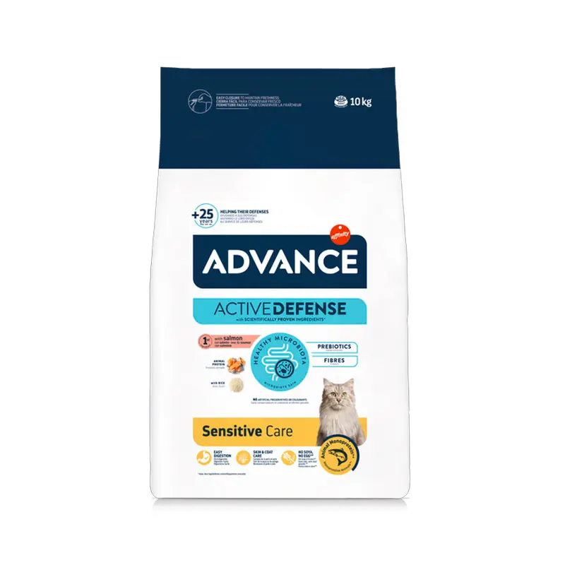 Advance Sensitive Care con salmón pienso para gatos
