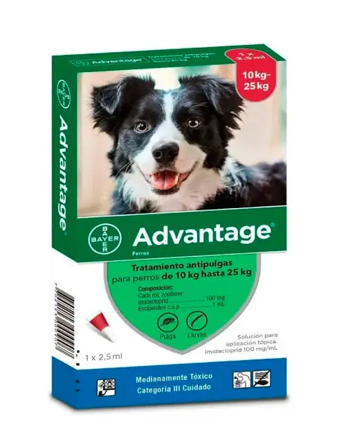 ADVANTAGE PERROS 2.5ML (10 A 25 K)