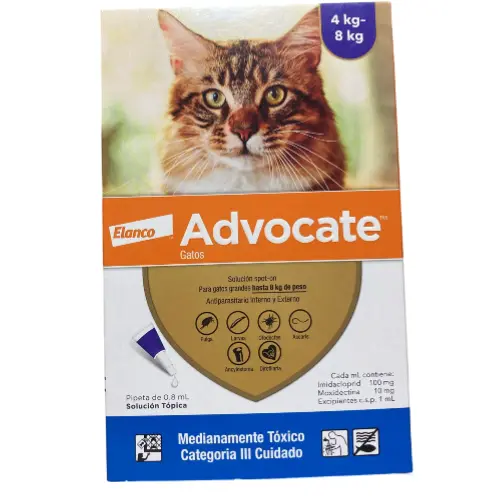 ADVOCATE GATO GRANDE 8 KG UNIDAD