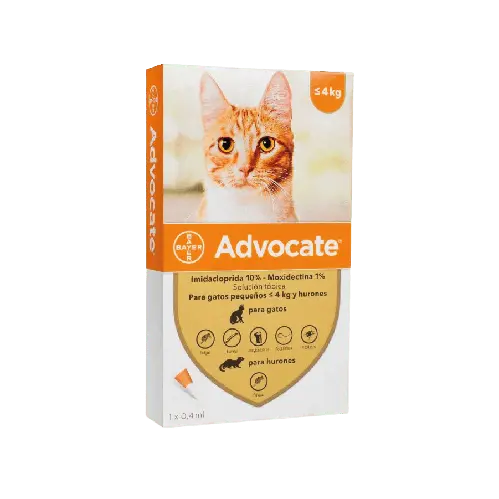 Advocate Gato Hasta 4 kg (0.4 ml)