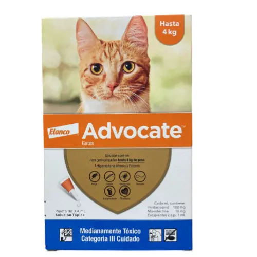 ADVOCATE GATO  PEQUEÑO 4 KG UNIDAD