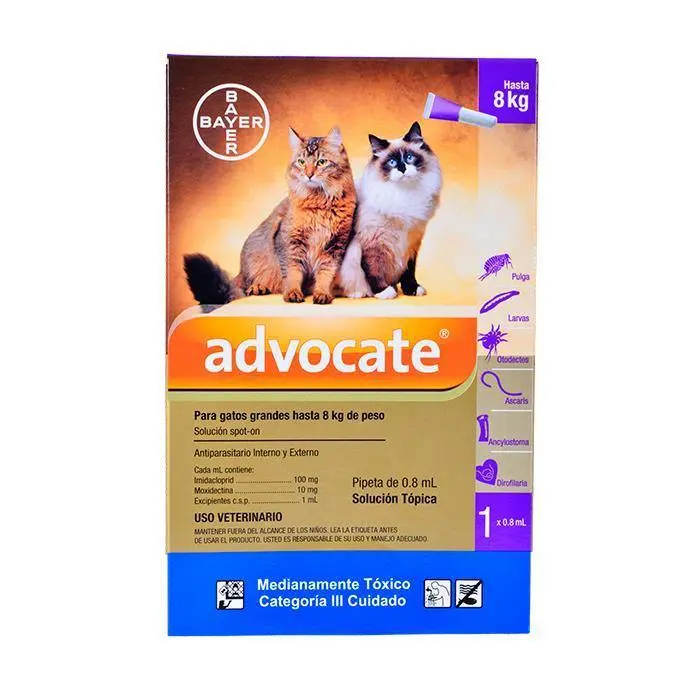 Advocate Gatos (Hasta 8 Kg)