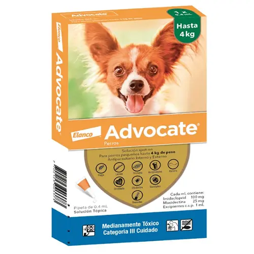 ADVOCATE PERRO 0 - 4 KG UNIDAD