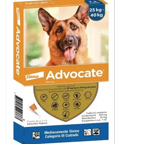 ADVOCATE PERRO  + 25 KG UNIDAD