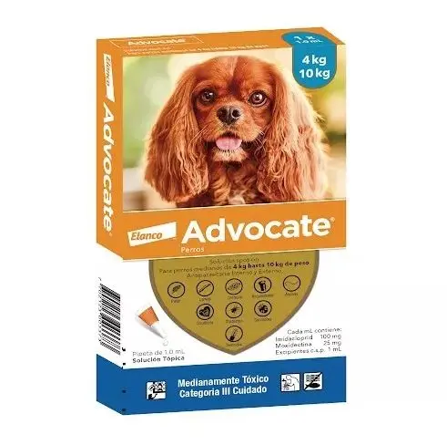 ADVOCATE PERRO 4 - 10 KG UNIDAD