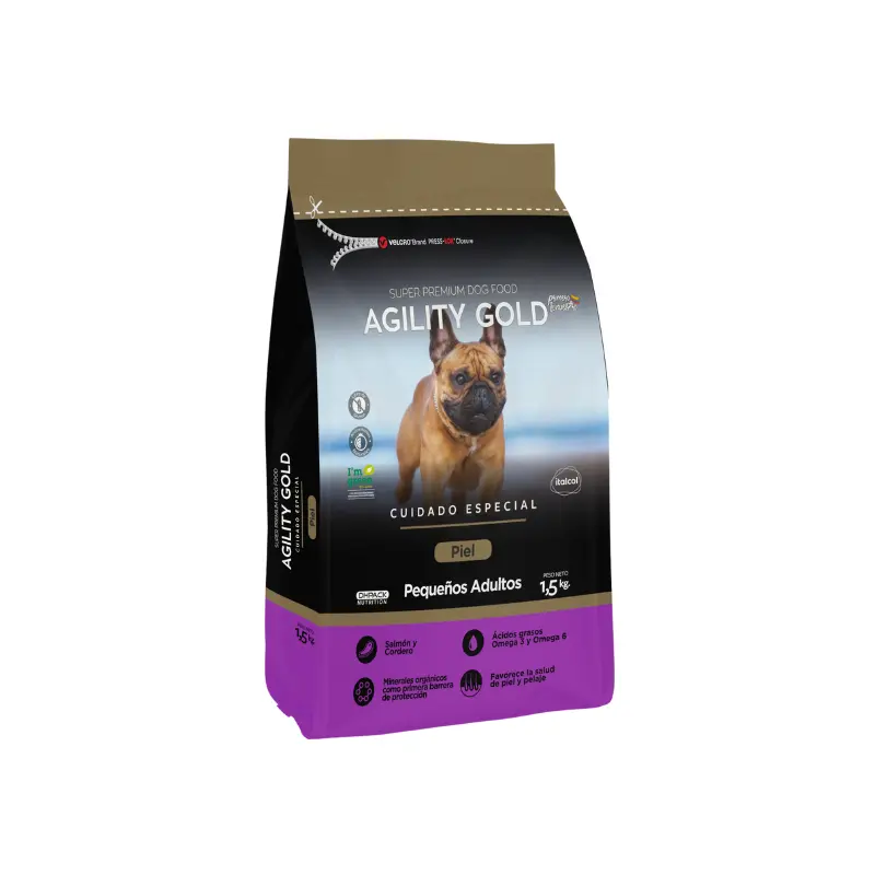 Agility Gold Cuidado de la Piel razas pequeñas x 3 Kg