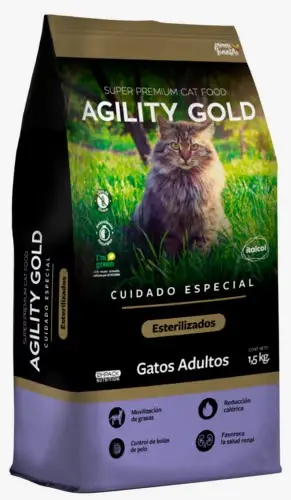AGILITY GOLD GATOS ESTERILIZADOS