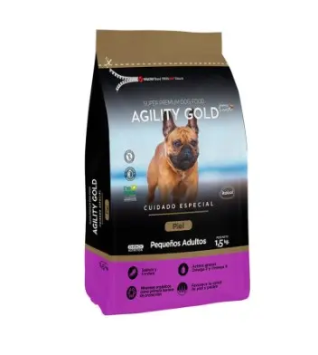 Agility Gold Pequeños Adultos Piel x 1.5 Kg