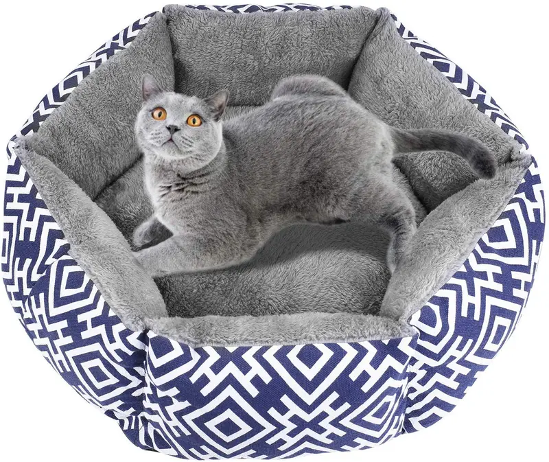 Akarden - Cama para gatos y perros, cómoda cama para gatos y perros, cama para mascotas de interior autocalentable, lavable a máquina