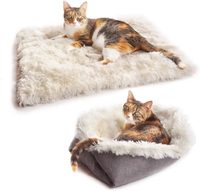 Alfombra/cama peluda para mascotas 4Claws (convertible)