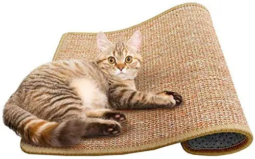 Alfombrilla rascadora para gatos de sisal, para rascar y rascar