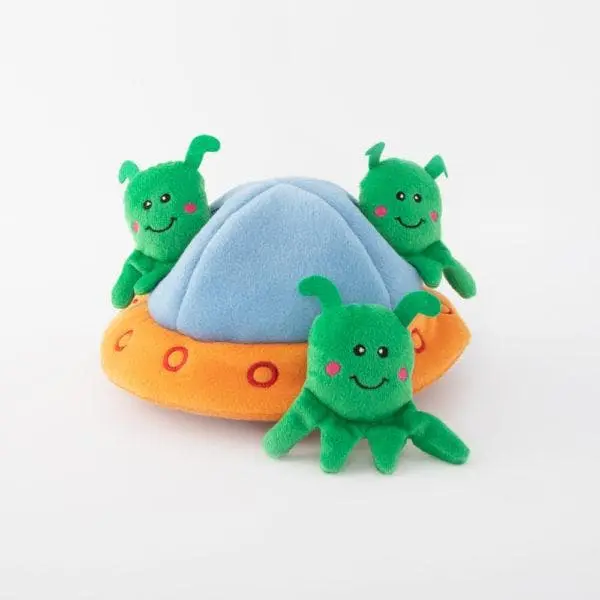 Aliens en OVNI de Peluche para Perros Zippy Burrow - Aliens in UFO