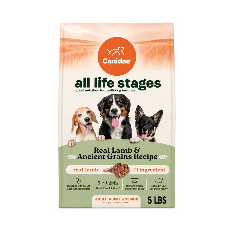 Alimento Canidae de Cordero y Granos Para Perros 5LB