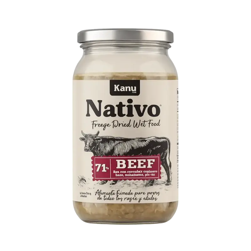 Alimento Húmedo Liofilizado Nativo Beef de Res Kanu Pet para Perro