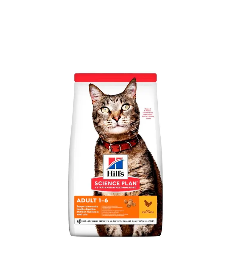 Alimento Para Gato Hills Adulto 1-6 Pollo