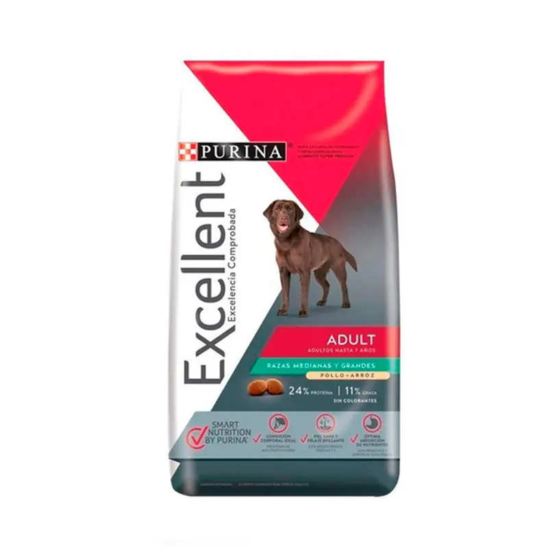 Alimento Para Perro Excellent Adultos Razas Medianas