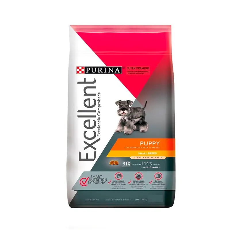 Alimento Para Perro Excellent Puppy Razas Pequeñas 3 Kg