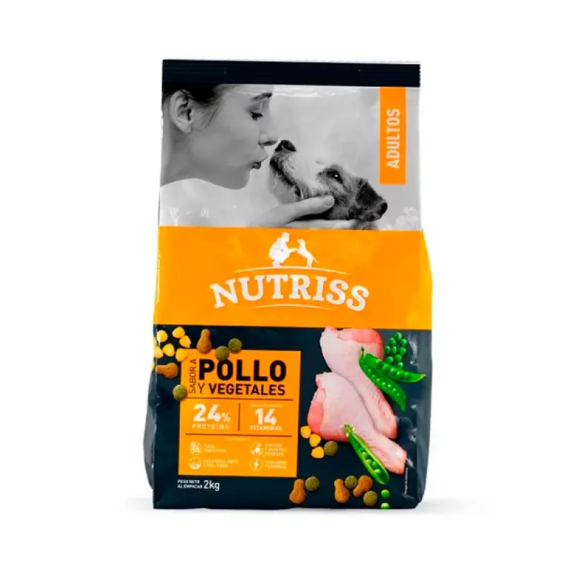 Alimento Para Perro Nutriss Adulto Pollo Y Vegetales 2kg