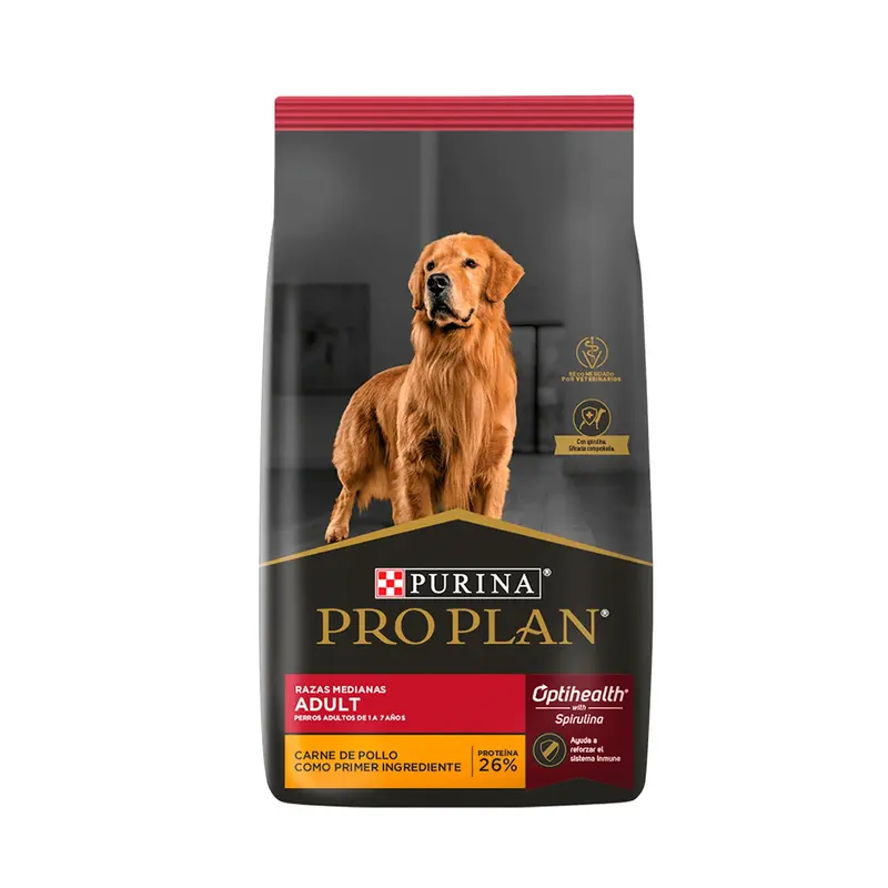 Alimento Para Perro Pro Plan Adulto Raza Mediana 1-7