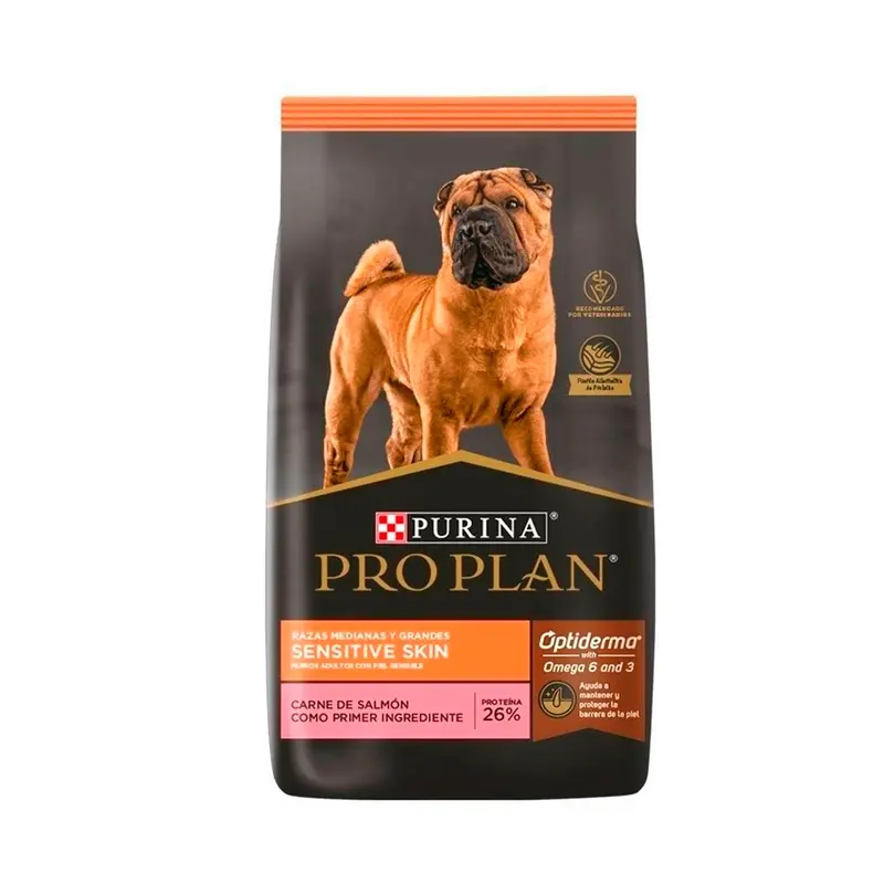 Alimento Para Perro Pro Plan Sensitive Skin Adulto Razas Medianas Y Grandes