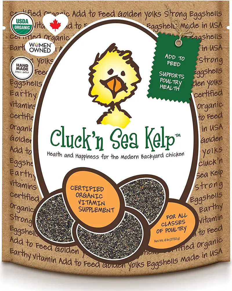 Alimento para pollos orgánico cluck 'n mar kelp – Vitamina Suplemento, Beige