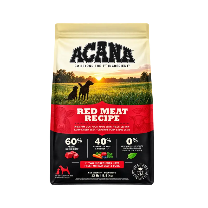 Alimento Seco Acana Red Meat para Perro Adulto y Cachorro