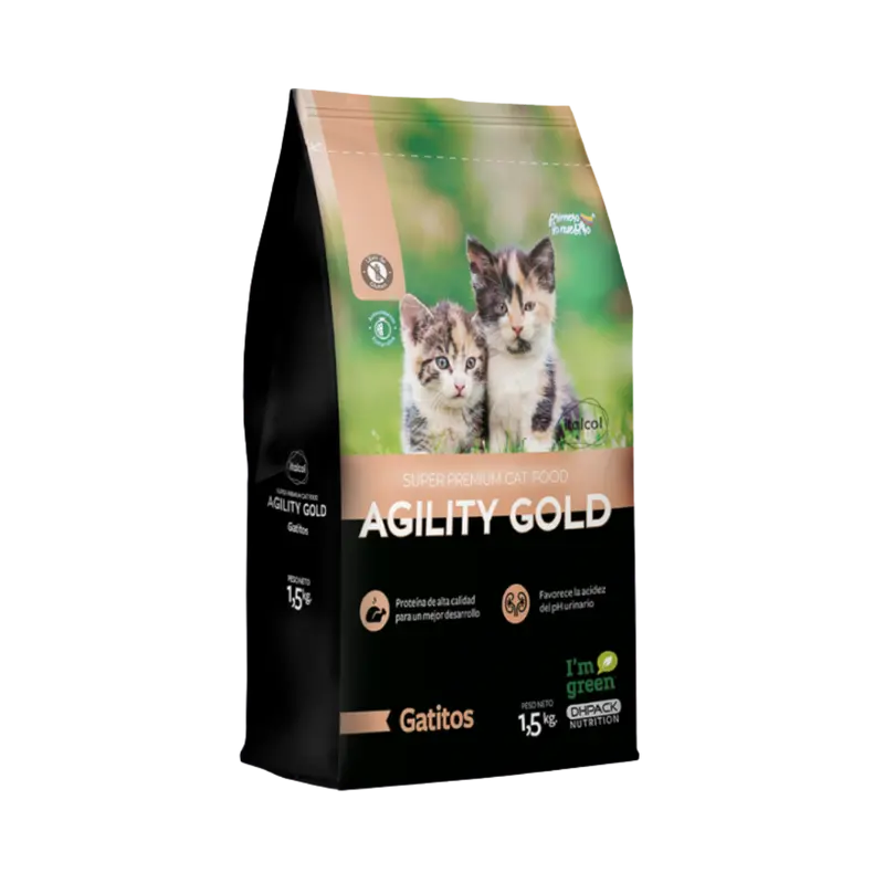 Alimento Seco Agility Gold para Gatitos en Etapa de Crecimiento