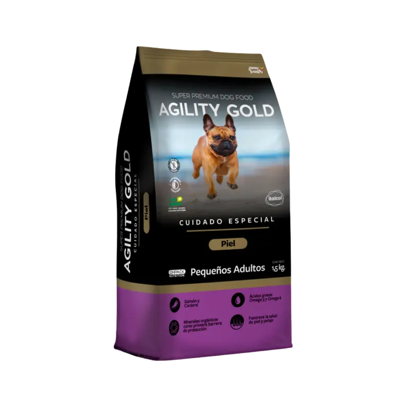 Alimento Seco Agility Gold para Perros Adultos Pequeños con Piel Sensible