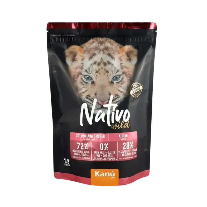 Alimento Seco Grain Free Nativo Wild Kanu Pet para Gatitos